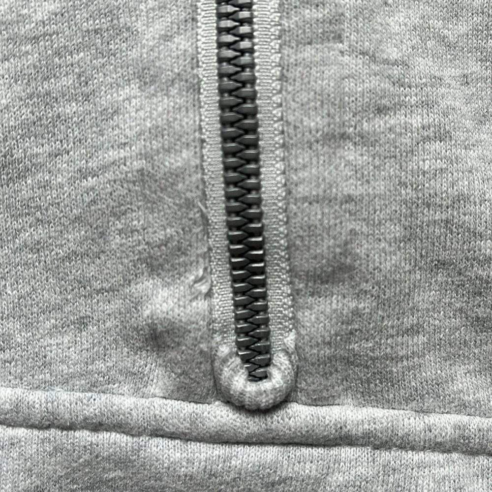 lululemon athletica Light Gray Half-Zip Hoodie Sweatshirt